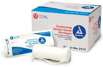 Bandages, Non-Sterile H245 10/bx 2" Conforming gauze roll