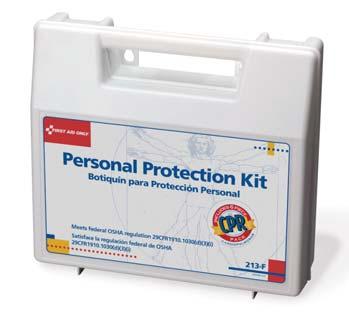 214-P 16-piece Bodily Fluid Clean-up Pack One-time use pack containing necessary products to provide personal protection at a bodily fluid spill scene.