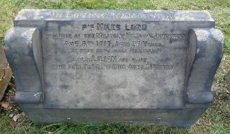 Miles Lord, Grave C53; d 6.8.