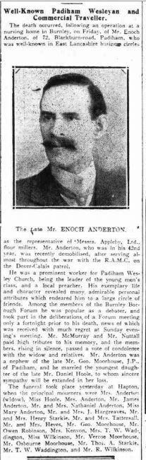 Enoch Anderton, Grave C435; d. 19.12.