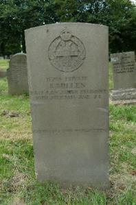 and the late Jane Ann Bullen of 18 Raleigh Street, Padiham died in the Huddersfield Military Hospital from wounds received on the 1