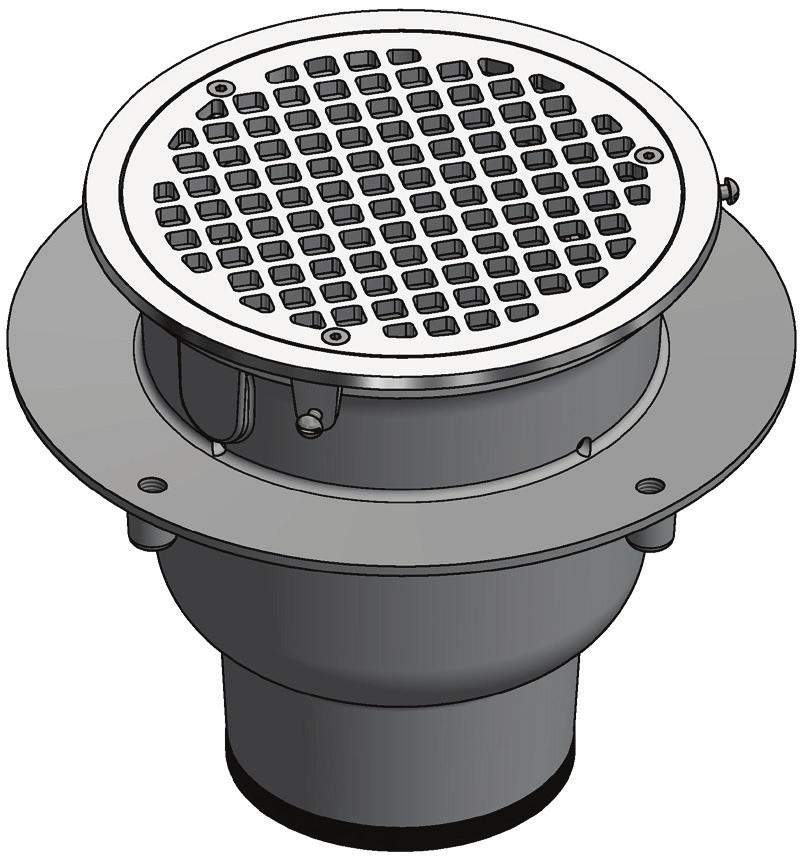 9010 8" Round A.R.E. Floor Sink - 6" Deep Sump Depth 9010-1-24-3TY 85 Nickel Bronze A.R.E. Cast Iron Stainless Steel 2,3,4" $ 1769.00 $ 1317.00 $ 3961.00 Free Area (Sq.In.) 18.3 14.2 18.3 Wt.Lbs. 17.6 18.