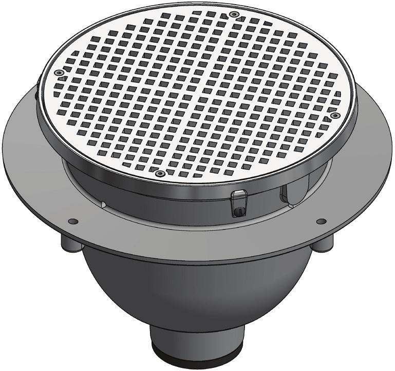 9040 12" Round A.R.E. Floor Sink - 6" Deep Sump Depth 9040-1-24-3TY 85 Nickel Bronze A.R.E. Cast Iron Stainless Steel 2,3,4" $ 2666.00 $ 1672.00 $ 4583.00 Free Area (Sq.In.) 18.3 14.2 18.3 Wt.Lbs. 17.