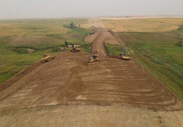 Native prairie being stripped