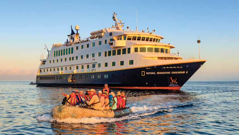 TWO SHIPS, DIFFERENT PERSONALITIES WITH THE SAME ABILITY TO THRILL WELL EQUIPPED FOR ADVENTURES OFF SHIP, NATIONAL Geographic Islander and National Geographic Endeavour II are equally well equipped