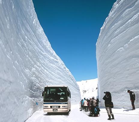 DAY 3 Snow Wall Tour Breakfast at Hotel 8:00 One Day Tour by Private Coach Lunch(Halal Bento) in the Bus 11:30 Toyama Mosque 13:00 Tateyama Station,Go to Kurobe By Public Transport (About 60min)