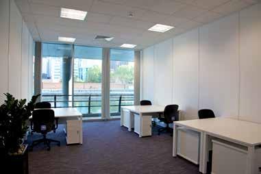 and unfurnished options, air-conditioning, shared kitchen, meeting room facility and a free parking space with each office.