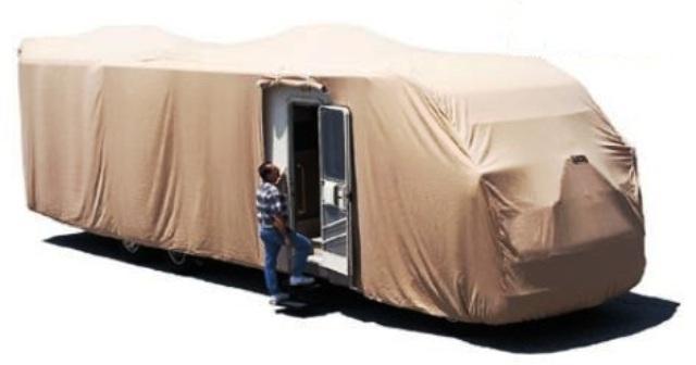 RV s Go Under Cover Sunbrella Custom Fit RV Covers: Made with top-of-the-line fabric For use in the most intense of