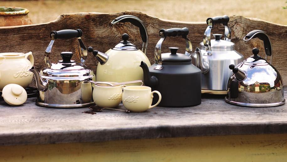 AGA KETTLES A boiling kettle is synonymous with the warmth and hospitality of an AGA kitchen. Our kettles are designed for maximum performance with a thick solid base.