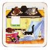 AGA SAGA PLACEMATS Set of 6 assorted designs Made from high quality wood and cork 