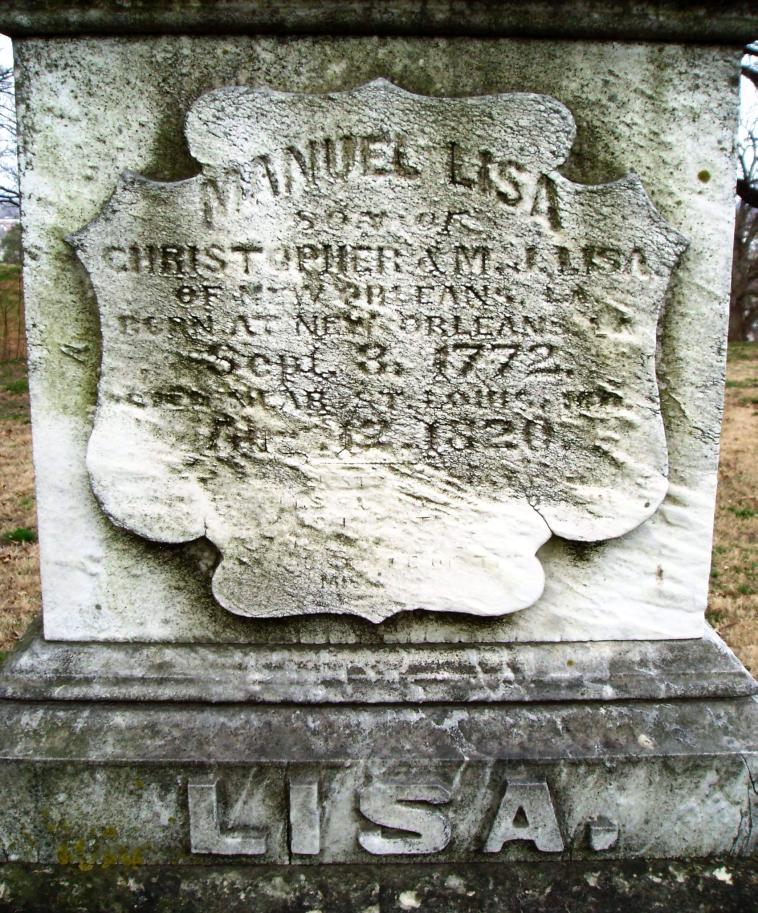 Manuel Lisa gravesite, Bellefontaine Cemetery, St.