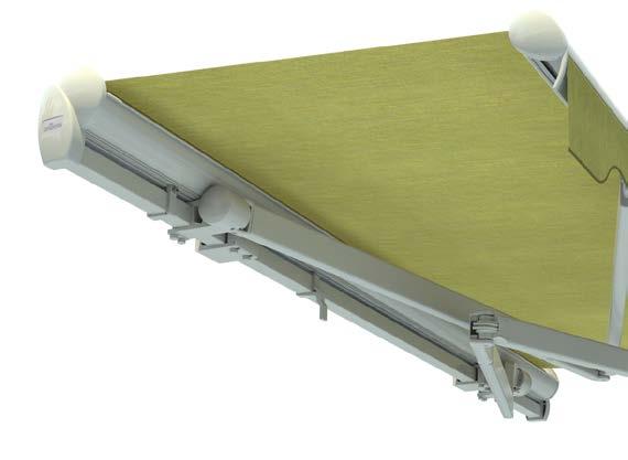 ) 12 Lewens-Matik An additional gear mechanism enables the awning pitch to be