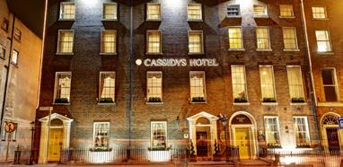 Inspirational Ireland - Dublin CASSIDYS HOTEL DUBLIN CENTRAL HOTEL from $ 565 * per person Cassidys Hotel is situated in the heart of the city centre, opposite the famous Gate Theatre and close to