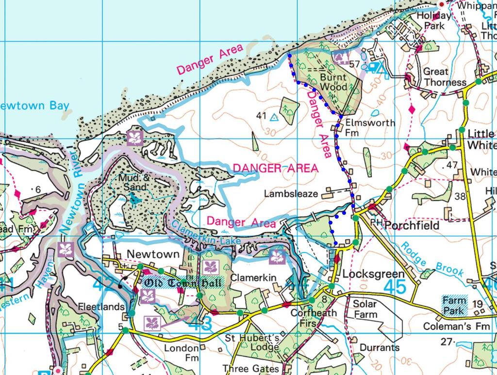 Coast Path Survey Stretch 09 Shalfleet Mill to Thorness Bay Overview Map of stretch Introduction This stretch of Island coast covers several salt marsh creeks backed by grazing land and woodland on
