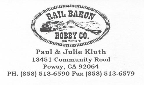 com San Diego Garden Railway Society Info: www.sdgrs.