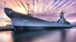 First commissioned in 1944, USS Wisconsin took part in World War II, Korea, and the Gulf War.