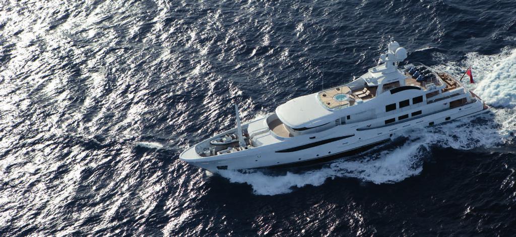 space & style This 52m yacht boasts comfort and quality at a level one would expect from the prestigious Amels shipyard.