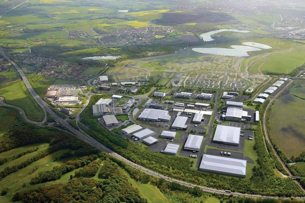J32 M1/M18 ADVANCED MANUFACTURING PARK PART OF WAVERLEY YORKSHIRE S LARGEST SUSTAINABLE MIXED-USE DEVELOPMENT; SET IN 740 ACRES J33 M1 WAVERLEY NEW COMMUNITY Up to 4,000 new homes and a local centre