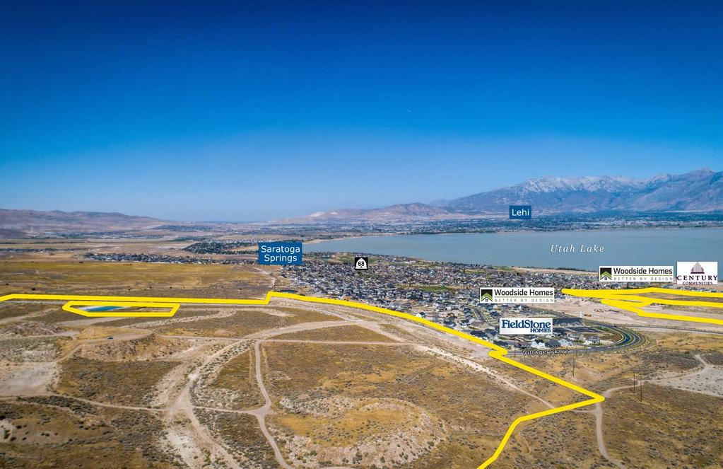 FOX HOLLOW MPC EXCLUSIVE LISTING SARATOGA SPRINGS, UTAH LOCATION Redwood Road at Village Parkway in Saratoga Springs, Utah PRICE Submit all Offers SIZE ± 360 ZONING R-10 and MF-10 UNIT COUNT