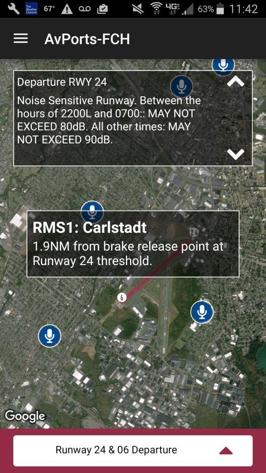 The new app will feature noise abatement and operational info for
