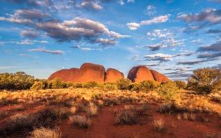 of this ancient land On arrival at Kata Tjuta, spend time exploring Walpa Gorge, following the path between two of the tallest domes, to a
