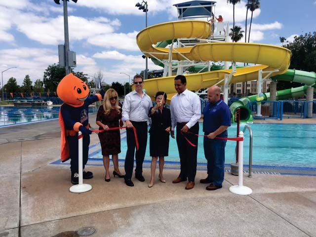 General Information May 26, 2017 Page 2 A ribbon cutting was held today to officially reopen the waterslides at the McMurtrey Aquatic Center.