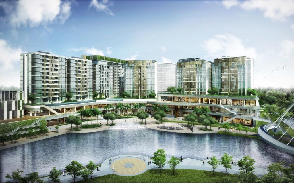 Notes to Editors Artist s impression of Watertown, Singapore s first integrated waterfront residential and retail development nestled at