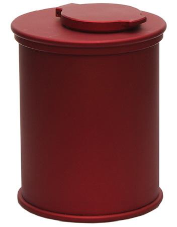 WASTE BIN FOR SYRINGES & NEEDLES SMALL PART NO: 10.800.01 Outer diameter: 13 cm Height: Individual Weight: 4,5 kg Shielding: 3 mm Pb. For FDG 15 mm Pb.
