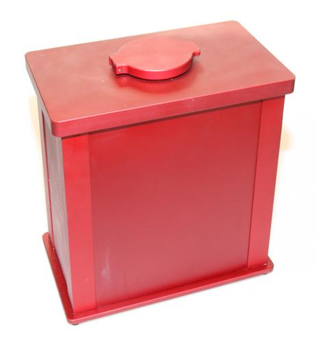 02 Outer diameter: 15 cm Height: Individual Weight: 6,6 kg WASTE BIN FOR SYRINGES & NEEDLES X-LARGE PART NO: 10.800.