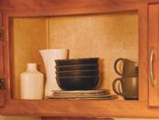 CONVENIENT PULL-OUT BASKETS (select models) in the galley pantry, slide