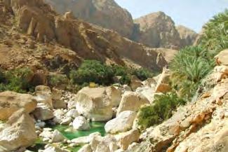 Walking on a marked trail is also possible to discover the wadi at a slower pace.