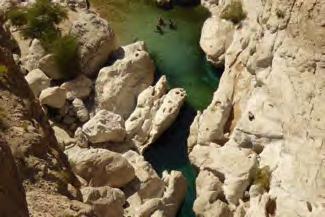 of the wadi, has been developped for tourism and is highly