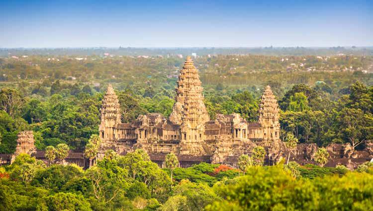 Angkor Wat temple, Cambodia Extension to Angkor Wat, Cambodia Cambodia is a nation with a proud ancestry in the form of the Khmer Empire, which at its zenith covered much of modern South East Asia,