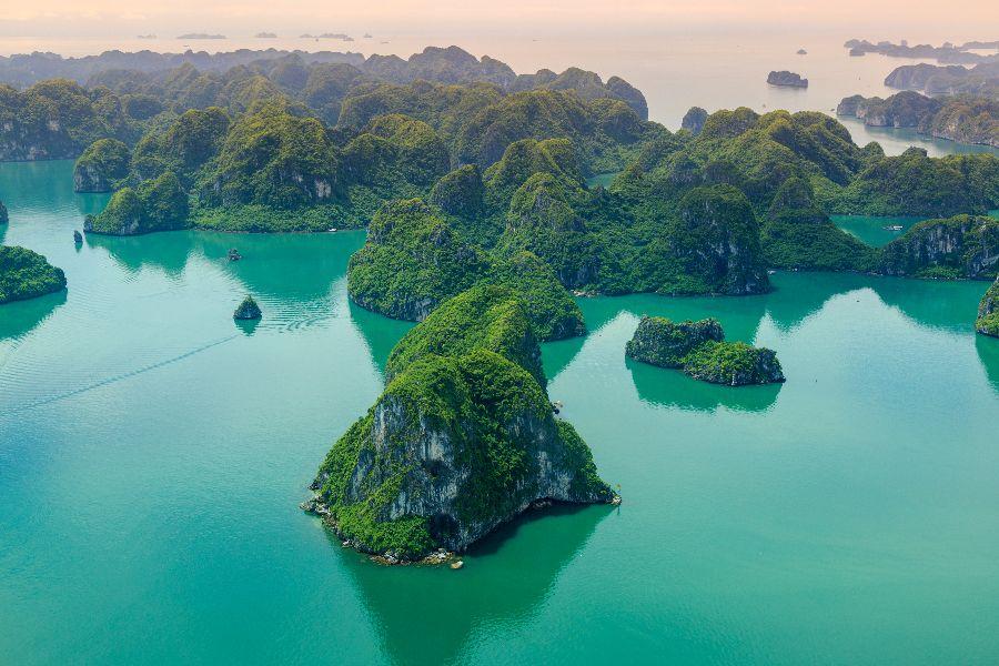 Day 3: Hanoi - Halong Leaving the capital drive east to the Gulf of Tonkin and magnificent Halong Bay. Board your deluxe junk and enjoy a fresh sea food lunch is served on board.