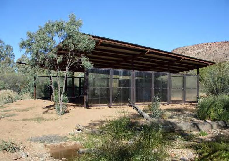 VENUE FACT SHEET: LHERE ILTHE On the banks of a dry river bed, the Desert Rivers Shelter creates a tranquil setting to experience and discover a
