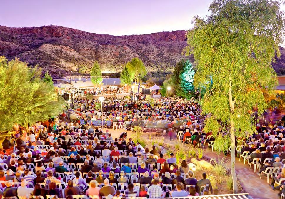 VENUE FACT SHEET: COURTYRARD Sweeping views of the spectacular West MacDonnell Ranges, mixed with seasonal wildflowers and striking foliage