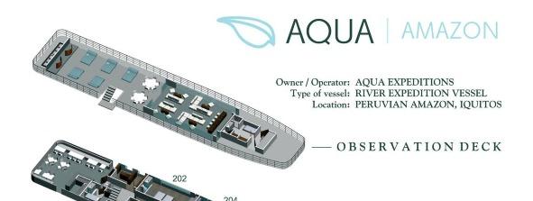 The Aqua Amazon s twelve oversized cruise ship suites, including 4 Master suites, feature