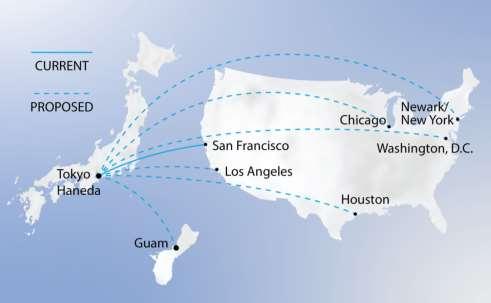 United Proposes Six New, Year-Round Tokyo Haneda Flights Including Three Incremental Flights UA-100 Page 1 of 1 First Priority Routes Newark/New York (EWR) New HND flight in addition to NRT Chicago