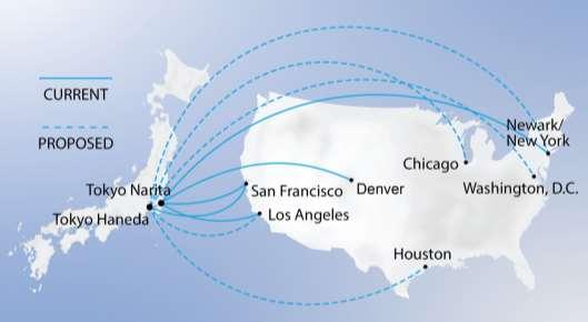 United s Proposed United States Mainland - Tokyo Service UA-101 Page 1 of 1 Six Haneda Flights Strategically Deployed Across The U.S. West Coast: San Francisco and Los Angeles Midwest: Chicago South/Southeast: Houston East Coast: Newark Liberty and Washington, D.