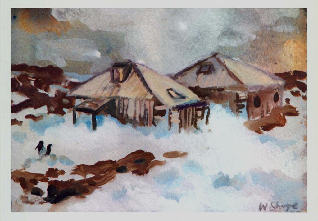 Other items for sale A Wendy Sharpe postcard plus a mint TAAF 1,45 Mawson s Huts stamp @ $10.00 the pair.