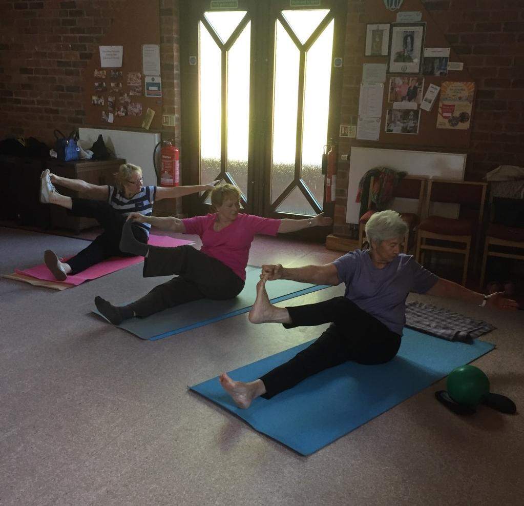 There are two Pilates groups at Heart of England U3A in order to satisfy the demand for the programme.