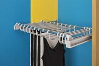 Pull Out Hanging Systems Adjustable Width Trouser Rack Pull Out Hanger System GENERAL HOME & WARDROBE STORAGE ACCESSORY UNITS FOR WARDROBES 12