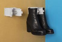 boots so that they retain shape and do not fold and crack Mount on wall or under shelf WSS214 Boot