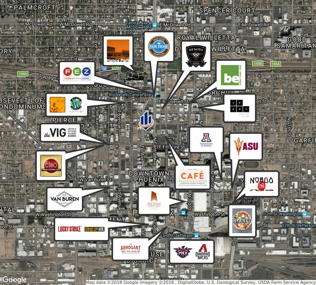 Retailer Map FIRST STUDIO 631 N 1ST AVE,