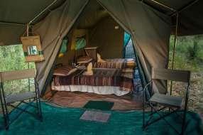 Accommodation Mobile Bush Campsite in Moremi Game Reserve is the ultimate authentic mobile