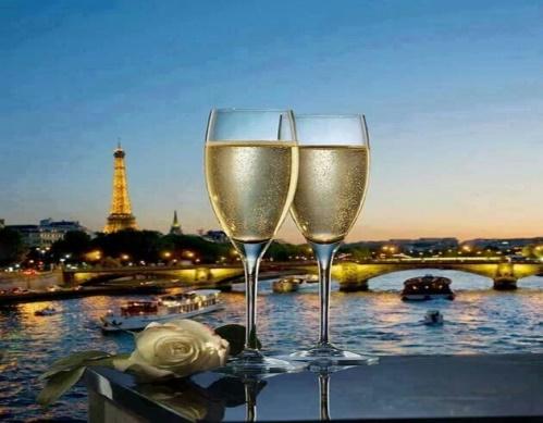 Cheers to Eiffel Tower and the City of Love!