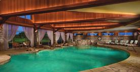T Soothing and rejuvenating tranquility is just steps away at the Spa located in The Lodge reat yourself to one of the most luxuriating spas in America, where the ultimate in modern