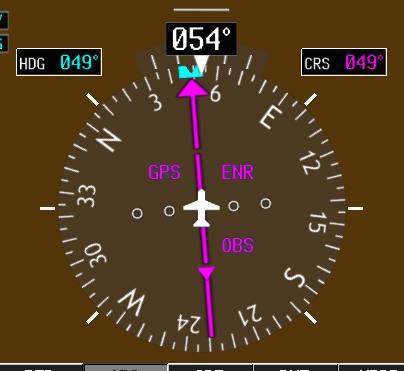 KAP 140 - NAV Mode 3. When the aircraft intercepts the desired course, HDG hold mode will disengage and the NAV ARM annunciation will extinguish. 4.