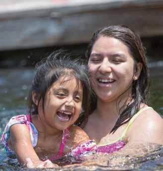 Swimming Kids love to swim and there is no better place to learn than at a Y camp. We use the YMCA Progressive Swim Program where campers are grouped by ability.