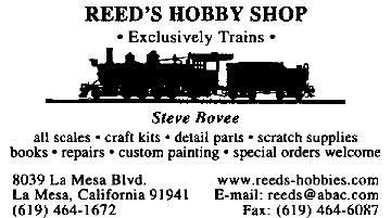 org North County Model Railroad Society (HO, N) Oceanside Info: (760) 746-4779 Poway Station Model